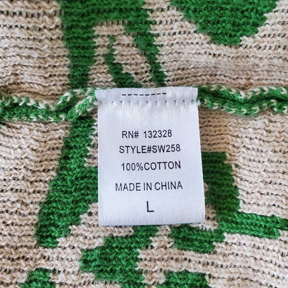 Boho Patterned Knit Fringe Sweater Vest Long Open-Front Maude Sz L Layer Hippie - Picture 8 of 9